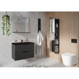 Germania Crni/antracitno sivi zidni ormarić s umivaonikom 81x61 cm Crandon – | shoptok.hr