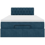  Otomanski krevet s madraca tamnoplavi 120x190 cm baršunasti | shoptok.hr