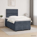  Boxspring krevet s madracem Tamnosiva 120 x 200 cm Baršun 120 x 200 x 140.5 cm | Shoptok.si
