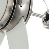  Ukrasni stropni ventilator sa svjetlom 128 cm bijeli | shoptok.hr