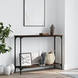  The Living Store Konzolna mizica rjav hrast 101x30,5x75 cm inženirski les - Konzolna Mizica, (21442499) Cene