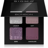 Sigma Beauty Quad paleta senčil za oči odtenek Bonbon 4 g