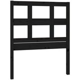  Uzglavlje za krevet crno 95,5 x 4 x 100 cm od masivne borovine | shoptok.hr