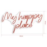 WALLXPERT dekorativna plastična led rasveta my happy place red | ePonuda.com