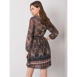 Italy Moda Dress-DHJ-SK-10201.93P-black-beige | Shoptok.si