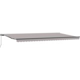 vidaXL Ročni zložljivi senčnik svetlo siva 600x300 cm | Shoptok.si
