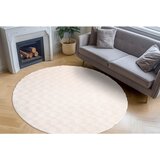 Kayoom PREPROGA Z VISOKIM FLOROM 120/120 cm tkano krem barve | Shoptok.si