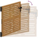  Vrtna vrata 85x100 cm od čelika COR-TEN četvrtasti dizajn | shoptok.hr