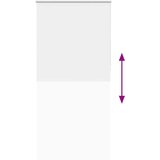 vidaXL rolo zatemnjena bela 100x210cm tkanina širina 95,7cm poliester | Shoptok.si