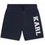 Karl Lagerfeld Otroške kratke hlače mornarsko modra barva