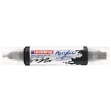 Edding akrilni marker E-5400 double-liner sa dva vrha crna ( 12MA54B ) Cene