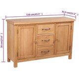 Bočna komoda od masivne hrastovine s 3 ladice 110x33,5x70 cm | Eponuda.ba
