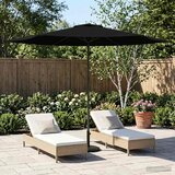  Vrtni suncobran 300 x 300 cm Poliester Pravokutni Crna | Shoptok.si