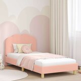  Otroški posteljni okvir z vznožjem z vzglavjem Roza 90 x 200 cm, (5000104558) | Shoptok.si