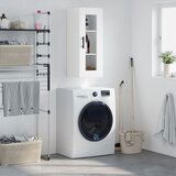 Maison Chic Stenska omarica - Zidna omarica bela 34,5x34x90 cm iu470, (22062994) | Shoptok.si