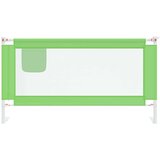vidaXL Sigurnosna ograda za dječji krevet zelena 160 x 25 cm tkanina | shoptok.hr