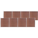 vidaXL Vrtna ograja WPC 1391x186 cm rjava cene