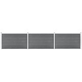  Vrtna ograda od WPC-a 526 x 106 cm siva | shoptok.hr