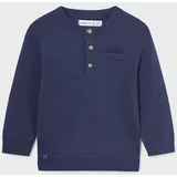 Mayoral Bombažni pulover za dojenčke mornarsko modra barva