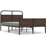  Okvir kreveta bez madraca smeđa boja hrasta 135x190 cm drveni | shoptok.hr