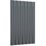 Krovni paneli 12 kom pocinčani čelik antracit 60x36 cm | shoptok.hr