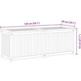  Vrtna kutija 150 x 50 x 55 cm od masivne tikovine | shoptok.hr