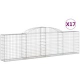  Lučne gabionske košare 17 kom 300x30x80/100cm pocinčano željezo | shoptok.hr