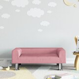 vidaXL Dječja fotelja ružičasta 70 x 45 x 26 5 cm baršunasta - Ružičasta 70 x 45 x 26.5 cm | shoptok.hr