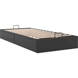  Otomanski okvir kreveta bez madraca crni 100x200cm umjetne kože | shoptok.hr