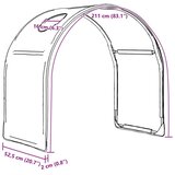  Tunis za krevet 2 pcs Crna 211 x 52 5 x 2 cm Poliester - Crna | shoptok.hr