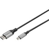 Digitus DisplayPort / Mini-DisplayPort priključni kabel DisplayPort utikač, Mini DisplayPort utikač 2 m crna DB-340106-020-S DisplayPort 1.4, sa zaštitom, High Speed HDMI, aluminijski utikač Displ... | Eponuda.ba