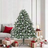 vidaXL Umestno božično drevo med 300 LED Zelena 126 x 126 x 180 cm | Shoptok.si