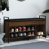  The Living Store Klop za čevlje rjavi hrast 105,5x32x57,5 cm inženirski les - Klop Za Čevlje, (21453473) Cene