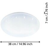 Eglo connect.z Okrugla stropna LED svjetiljka TOTARI-Z (19,2 W, Ø x V: 380 mm x 7 cm) | shoptok.hr