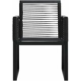  5-dijelni vrtni blagovaonski set od PVC ratana crni Crna Dužina stola 150 cm | Shoptok.si