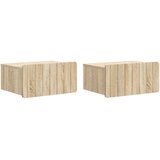  Stenski nočni omarici 2 pcs Sonoma hrast 49 x 34,5 x 24 cm, (5000209385) | Shoptok.si