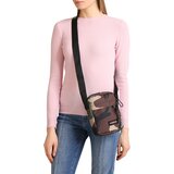 Eastpak Torba za čez ramo 'The One' rjava / zelena / rdeča / črna / bela | Shoptok.si