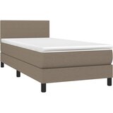  s oprugama i madracem smeđesivi 80x200 cm od tkanine | shoptok.hr