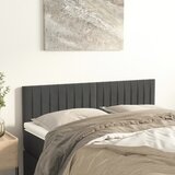  Uzglavlja tamnosiva 144x5x78/88 cm baršunasta | shoptok.hr