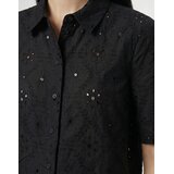 Vero Moda VMELIZA SHORT 2/4 SLEEVE SHIRT Crna | shoptok.hr