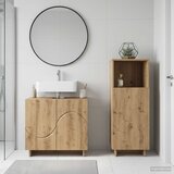  Set ormarića za kupaonicu 2 kom. Hrast artisan Prerađeno drvo | shoptok.hr