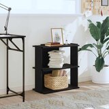  Regal za knjige s 3 razine crni 60x30x60 cm konstruirano drvo | shoptok.hr