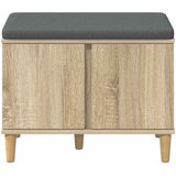  Klupa za hodnik s jastukom Sonoma hrast 60 x 38 x 46 cm | shoptok.hr