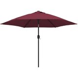  Vanjski suncobran s metalnim stupom bordo 300 cm | shoptok.hr