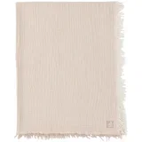 pamučna dekica muslin fringe stripe biscuit gots
