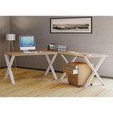 MID.YOU Kotna Pisalna Miza Lona, Hrast | Shoptok.si