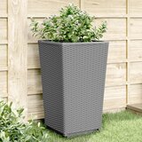  Vrtne sadilice 4 kom svjetlosive 32,5 x 32,5 x 57 cm PP | shoptok.hr