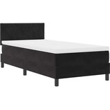 LED Box Spring Krevet s LED trakama Crna 100 x 200 cm Baršun | Shoptok.si
