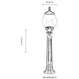 Opviq Vanjska lampa BSU-68194-BSY-B, 95 cm, Podna, E27, IP65, 60W, Crna | Eponuda.ba