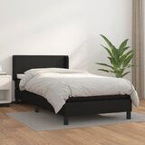 Maison Chic Box spring postelja - Vzmetna postelja z vzmetnico črn 100x200 cm umetno usnje SL7762, (21901726) | Shoptok.si